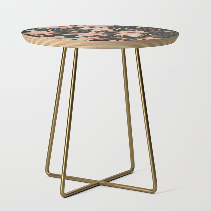 Kate Floral Dark Pattern Side Table Gallery Image 1