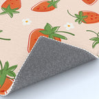 Red Strawberries Pattern Rug Gallery Image 4