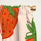 Red Strawberries Pattern Window Curtain Gallery Image 2