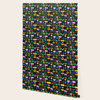 Fun colorful abstract summer shape pattern Wallpaper Gallery Image 2