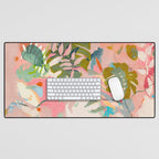 tropical home jungle abstract Desk Mat Gallery Image 1