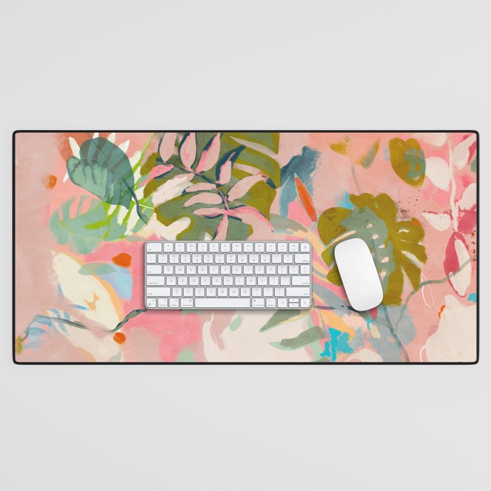 tropical home jungle abstract Desk Mat Gallery Image 1
