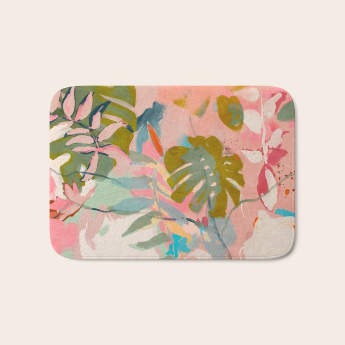 tropical home jungle abstract Bath Mat Gallery Image 1