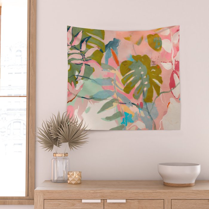 tropical home jungle abstract Wall Tapestry Gallery Image 2