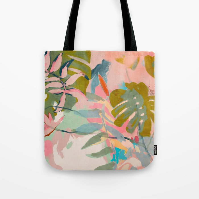 tropical home jungle abstract Tote Bag Gallery Image 1