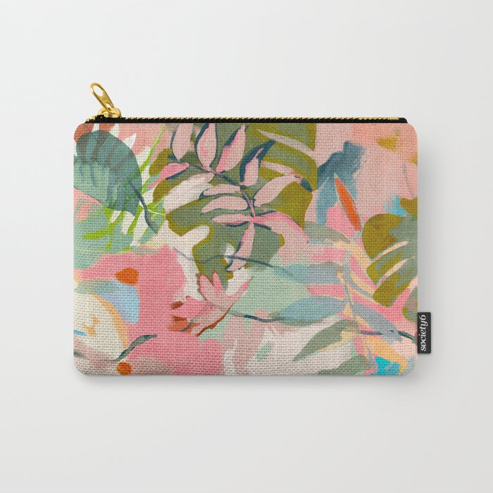 tropical home jungle abstract Carry All Pouch Gallery Image 1