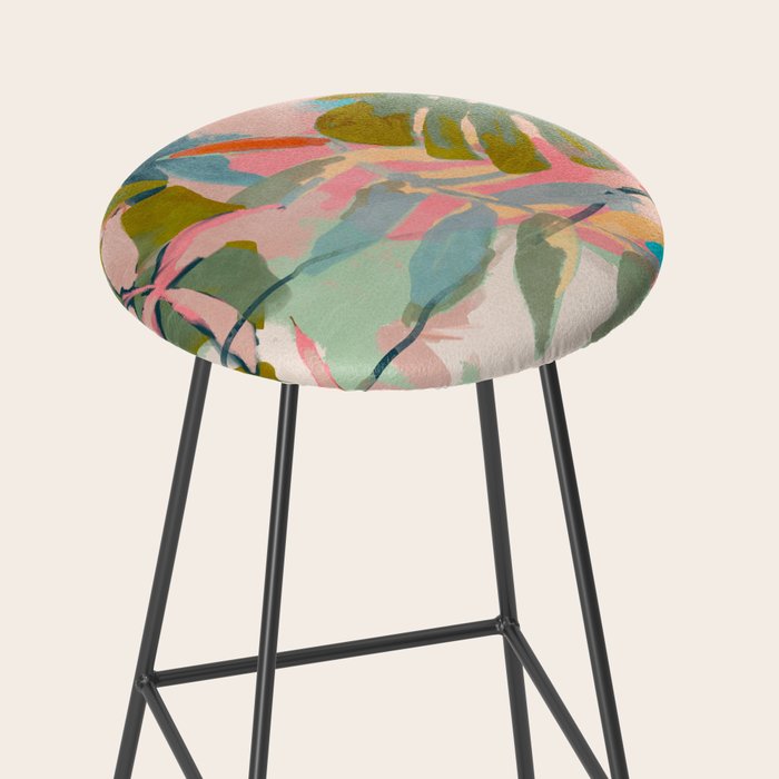 tropical home jungle abstract Stool Gallery Image 2