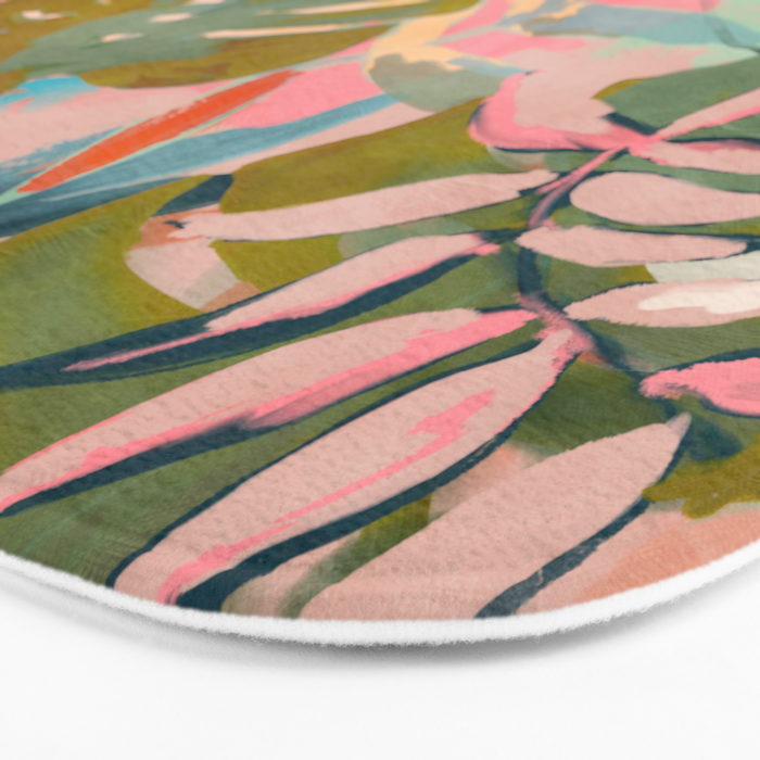 tropical home jungle abstract Bath Mat Gallery Image 3