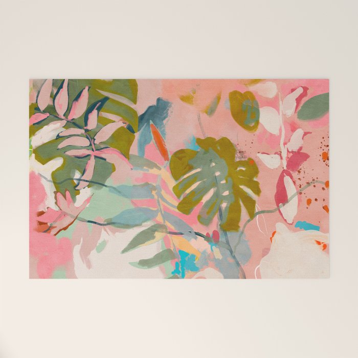 tropical home jungle abstract Welcome Mat Gallery Image 1