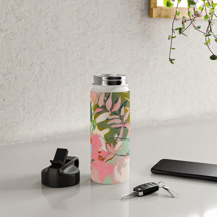 tropical home jungle abstract Water Bottle Gallery Image 4