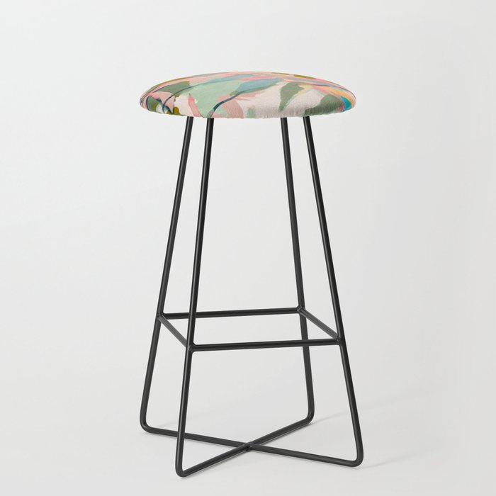 tropical home jungle abstract Stool Gallery Image 1