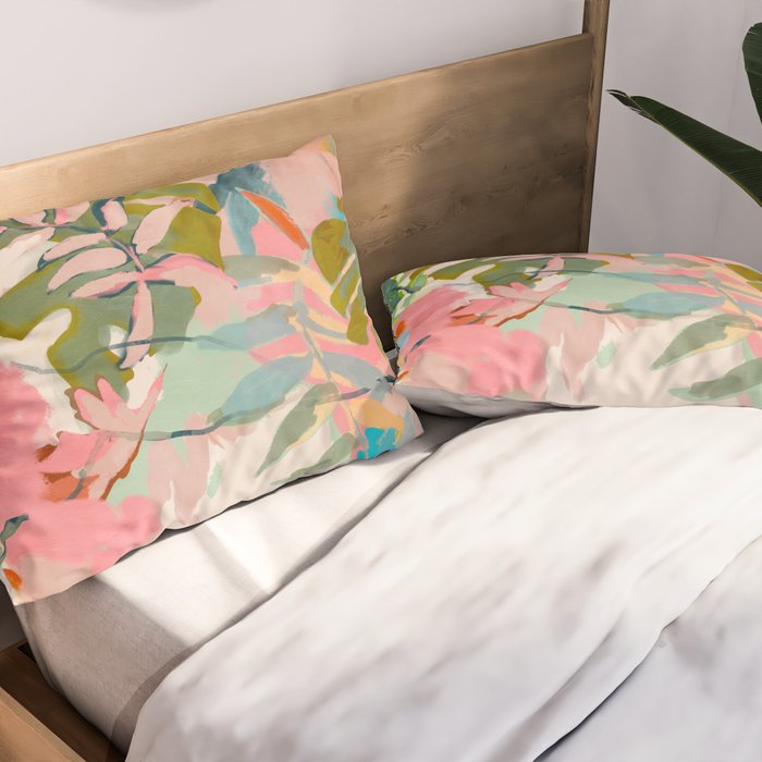 tropical home jungle abstract Pillow Sham Gallery Image 2