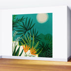 Tropical Moonlight Night Scene Wall Mural Gallery Image 2