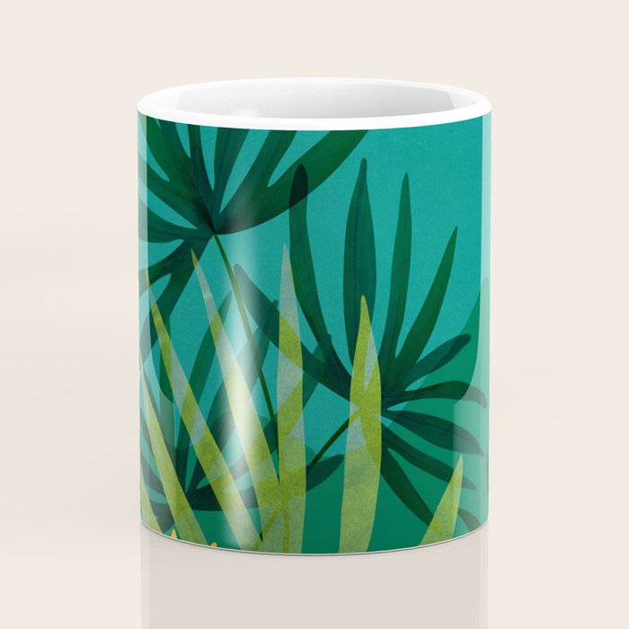 Tropical Moonlight Night Scene Coffee Mug Gallery Image 4