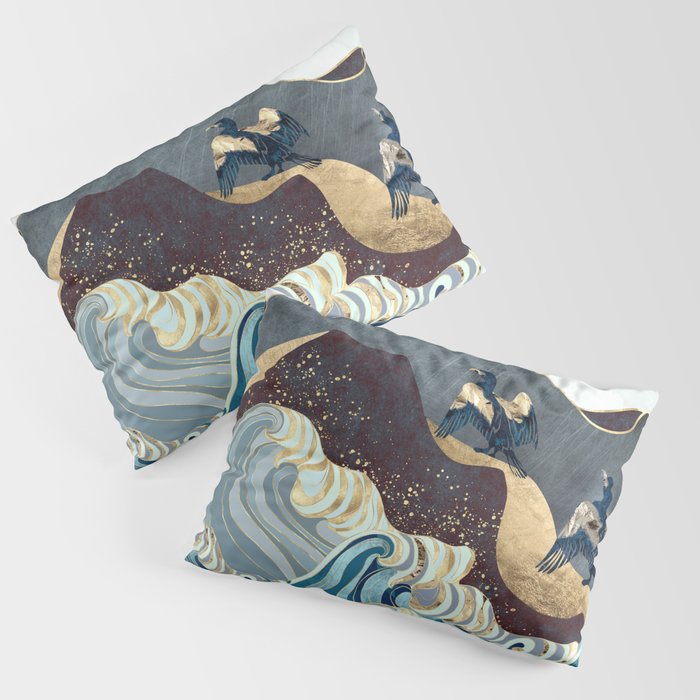 Metallic Waves Pillow Sham Gallery Image 1