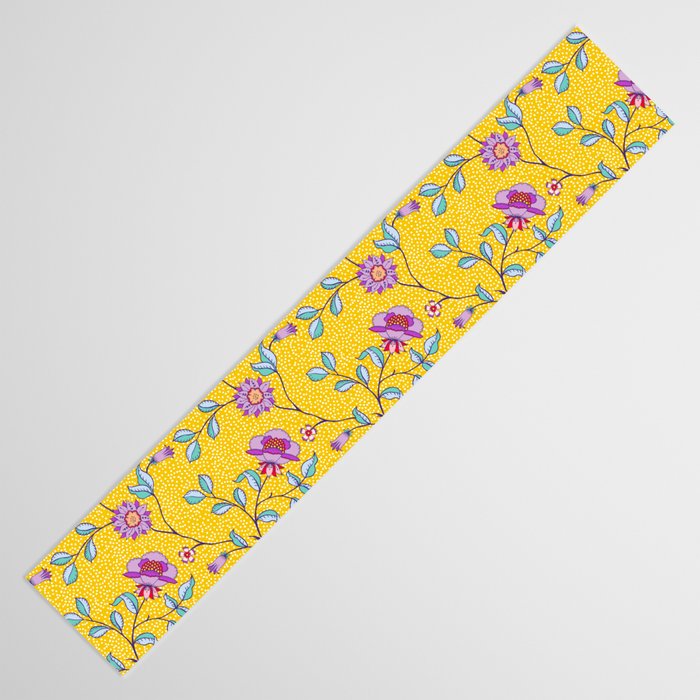 Vibrant Vintage Blooms Table Runner Gallery Image 3