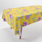 Vibrant Vintage Blooms Tablecloth Gallery Image 1