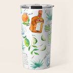 Classic Margarita Cocktail Recipe Travel Mug Gallery Image 1
