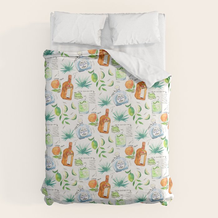 Classic Margarita Cocktail Recipe Duvet Cover Gallery Image 1