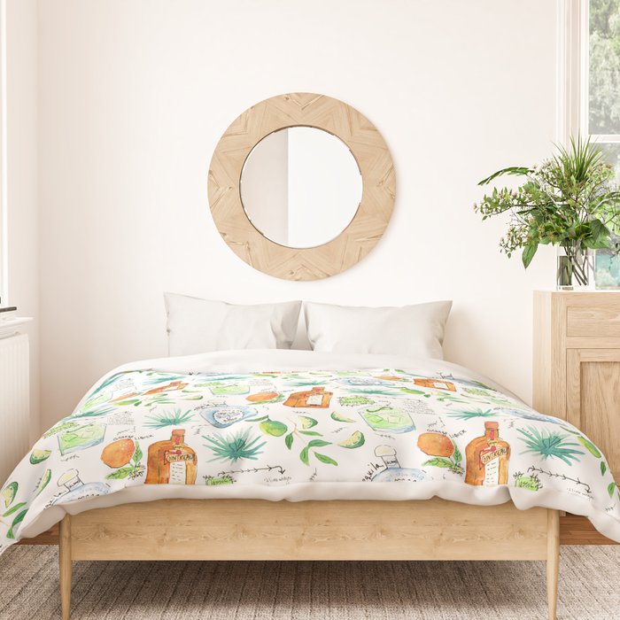 Classic Margarita Cocktail Recipe Duvet Cover Gallery Image 3