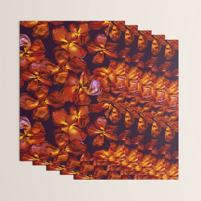 Grandma's Red Flowers Wrapping Paper Gallery Image 3
