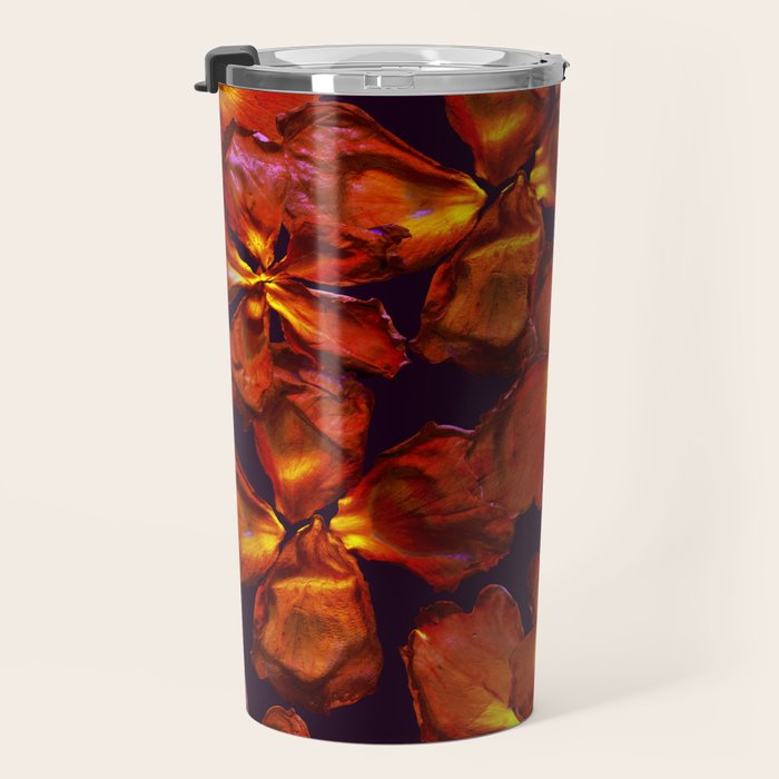 Grandma's Red Flowers Travel Mug Gallery Image 3