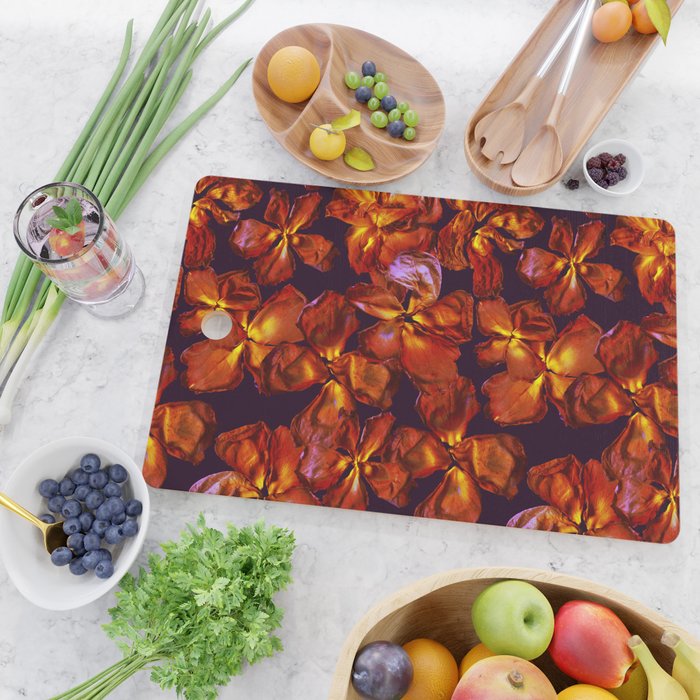 Grandma's Red Flowers Cutting Board Gallery Image 2