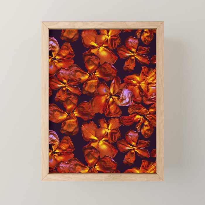 Grandma's Red Flowers Mini Art Print Gallery Image 1