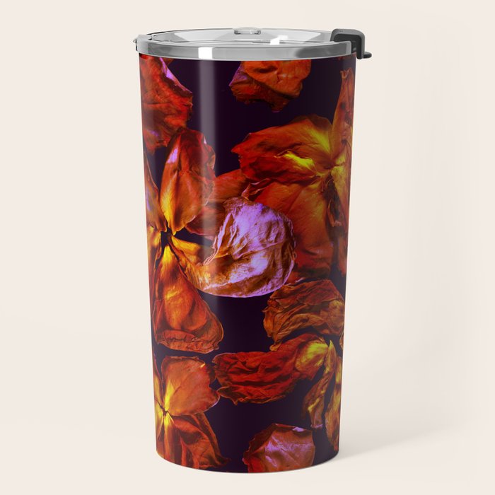 Grandma's Red Flowers Travel Mug Gallery Image 2