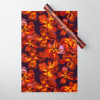 Grandma's Red Flowers Wrapping Paper Gallery Image 1