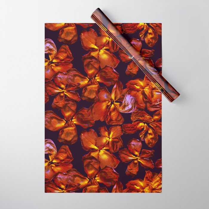 Grandma's Red Flowers Wrapping Paper Gallery Image 1