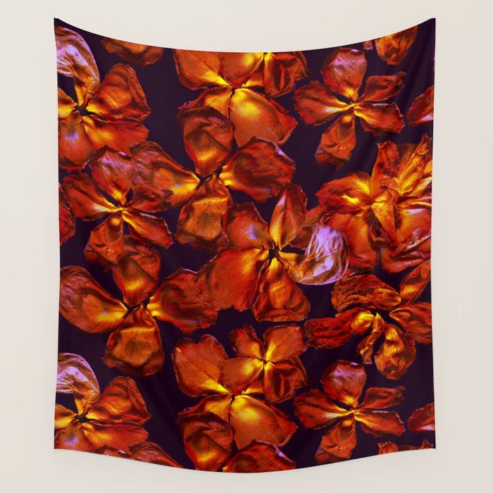 Grandma's Red Flowers Wall Tapestry Gallery Image 1