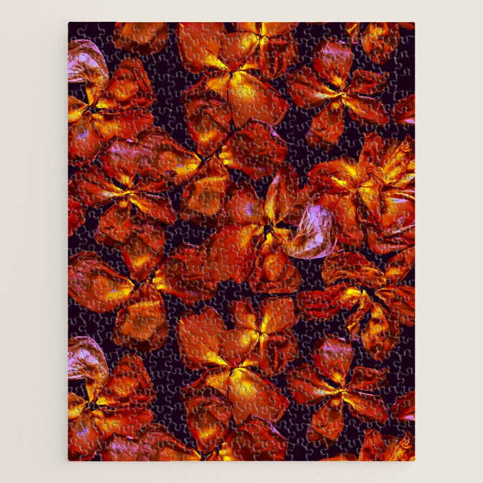 Grandma's Red Flowers Jigsaw Puzzle Gallery Image 1