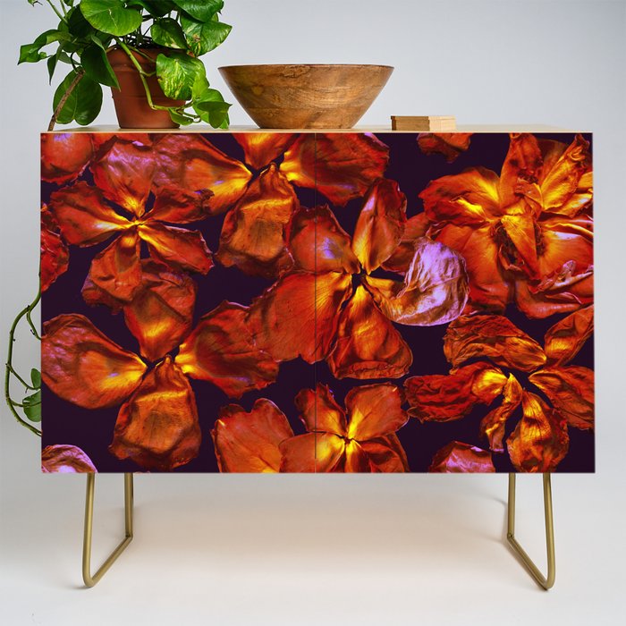 Grandma's Red Flowers Credenza Gallery Image 1