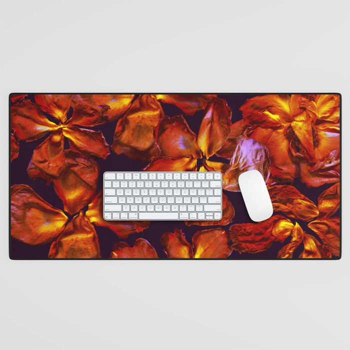 Grandma's Red Flowers Desk Mat Gallery Image 1
