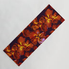 Grandma's Red Flowers Yoga Mat Gallery Image 1