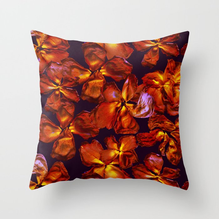Grandma's Red Flowers Throw Pillow Gallery Image 6