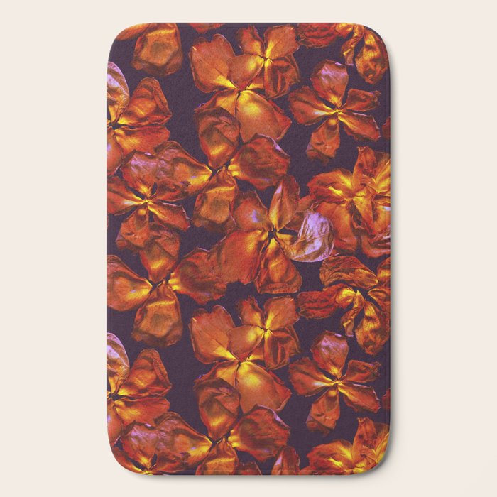 Grandma's Red Flowers Bath Mat Gallery Image 2