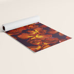 Grandma's Red Flowers Yoga Mat Gallery Image 2