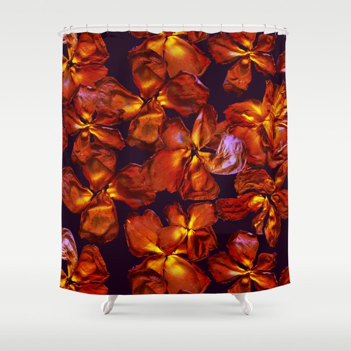 Grandma's Red Flowers Shower Curtain Gallery Image 1