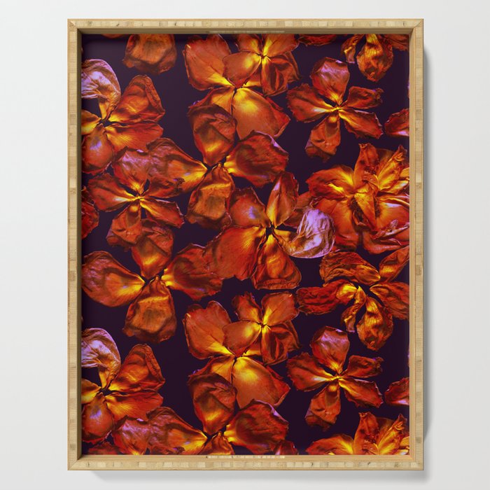 Grandma's Red Flowers Serving Tray Gallery Image 1