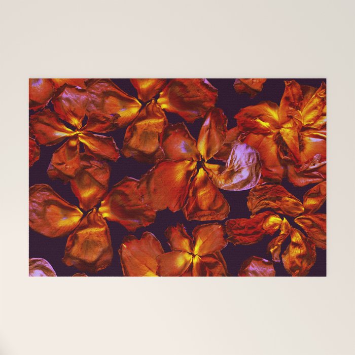Grandma's Red Flowers Welcome Mat Gallery Image 1
