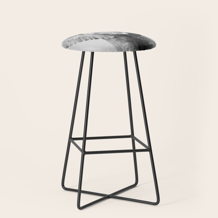 Baby Elephant - Black & White Stool Gallery Image 1