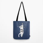 Stay Curious Cat Tote Bag Gallery Image 2