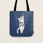 Stay Curious Cat Tote Bag Gallery Image 1