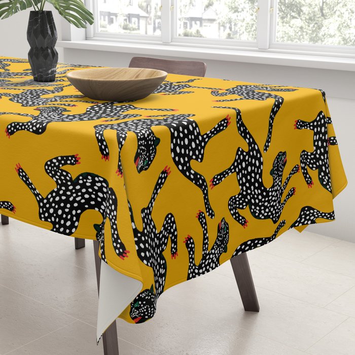 Bold cheetah dance Tablecloth Gallery Image 3