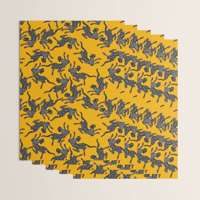 Bold cheetah dance Wrapping Paper Gallery Image 3