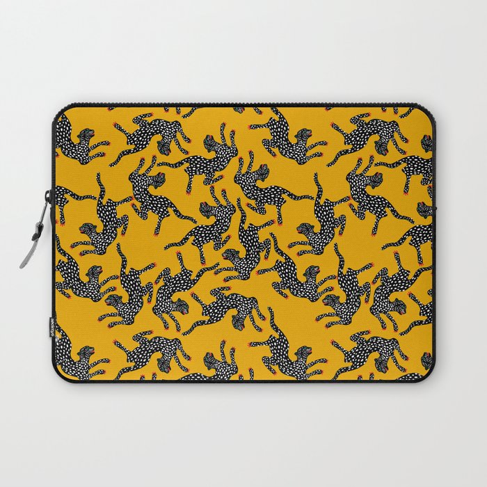 Bold cheetah dance Laptop Sleeve Gallery Image 1