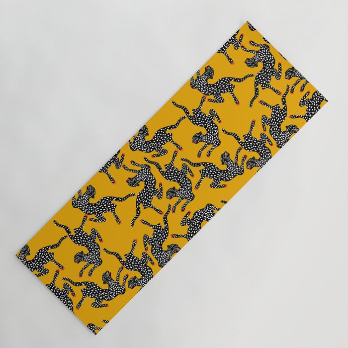 Bold cheetah dance Yoga Mat Gallery Image 1