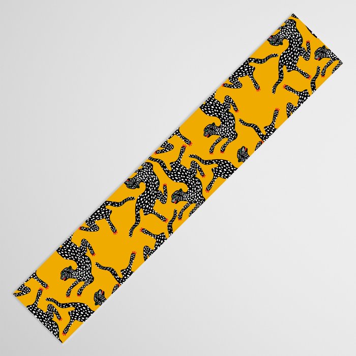 Bold cheetah dance Table Runner Gallery Image 3